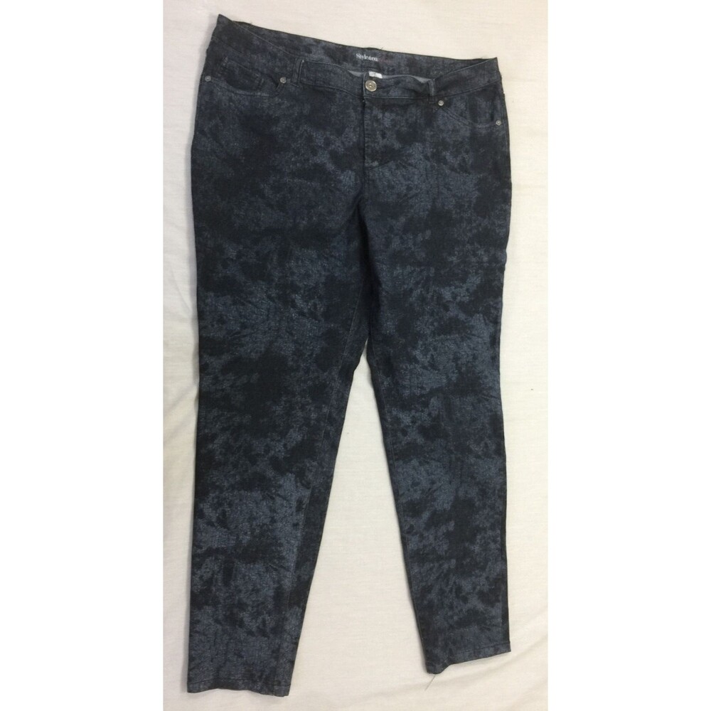 STYLE CO CURVY TUMMY CONTROL SKINNY LEG WOMENS PANTS SIZE 16